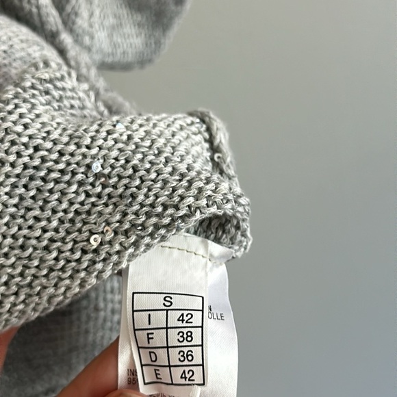 NWT Guido Lombardi Gray Linen Blend Sweater Size S - Picture 5 of 12